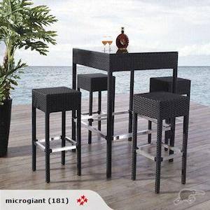 Cheers 5pcs Rattan Bar Set 2 color in stock, Clearance sale