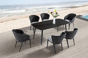 Furniture: Morden Design  Aluminum outdoor dining table only #2006