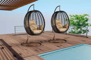 #610 Thick round rattan Swing Chair *Special*