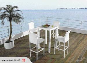 Enjoy 5pcs Outdoor Rattan Bar Set