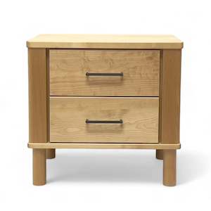 Solid Birth wood 2 Drw Bedside table