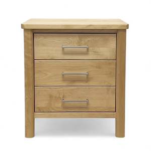 Solid Birth wood 3 Drw Bedside table