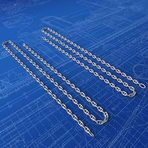 1/200 Royal Navy Battleship Anchor Cables x2