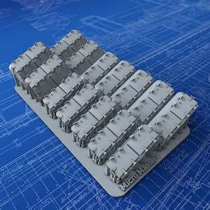 1/150 Royal Navy Watertight Deck Skylight Set x14