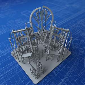 Armour: 1/96 Royal Navy MKI* Depth Charge Stowage Racks Unloaded (Left & Right Loading)