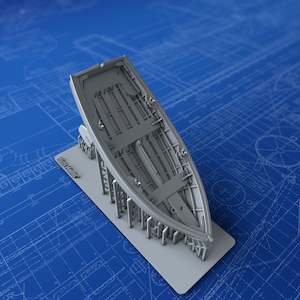 1/72 Royal Navy 10ft Dinghy (Rudder Stowed)