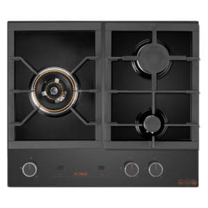 Household appliance: FOTILE Luna Series 600MM 23MJ/h 3 Burner Glass Gas Cooktop GLG60305-Y