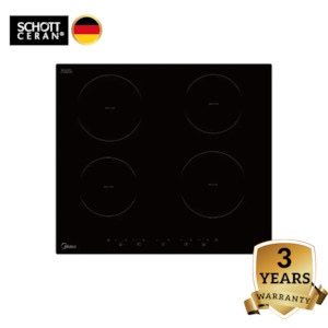 Household appliance: Midea SCHOTT CERAN® 60cm 4-zone Induction Cooktop | 3 Years Warranty | MCIF7216G4-A1