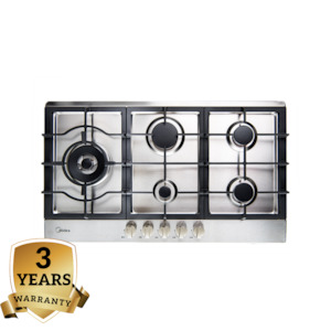 Midea 90cm Gas Cooktop Stainless Steel | 3 Years Warranty | 90G50ME005-SFL