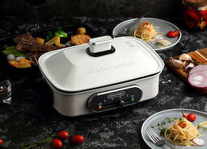 【sale】Morphy Richards Multifunction Cooking Pot with Hot Pot - White -  2.5L