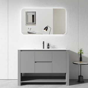 1200mm Grey Plywood Floor Standing Vanity Unit