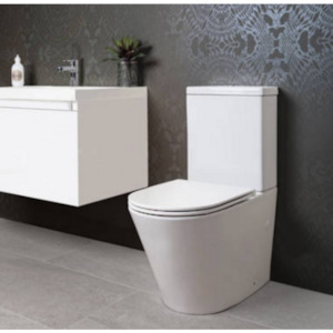 Household appliance: ENGLEFIELD EVORA BACK TO WALL TOILET SUITE WITH LOW PROFILE SEAT