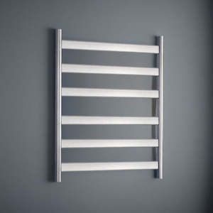 ETHEREAL Brushed Nickle Heated Rail 500*640*120mm 6 Bars