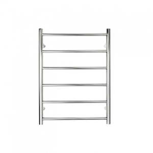 Heated Towel Rail, 6 Bars, Round