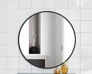 Household appliance: Matt Black Framed Mirror 600/700/800/900MM