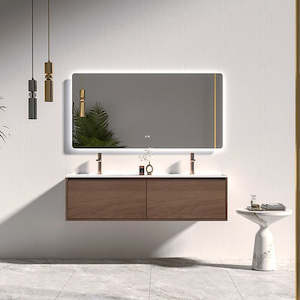 Aurora - 1200mm Wall Hung Double Basins Vanity - HT1200-Double Basins