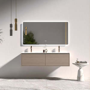 Aurora - 1200mm Wall Hung Double Basins Vanity - DH1200-Double Basins