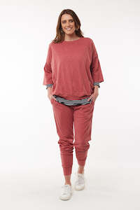 Elm - Wash Out Pant - Deep Rose