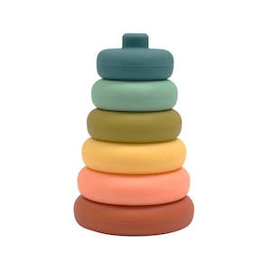 OB Designs - Silicone Stacker Tower - Blueberry