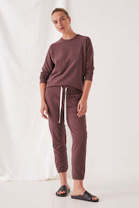 Assembly Label - Kin Fleece Top - Damson