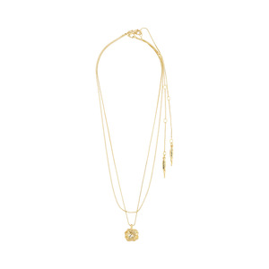 Clothing: Pilgrim - Feel Necklace 2 in 1 Set - Gold