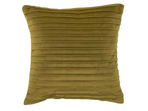 Pintuck Velvet Leaf Cushion Cover