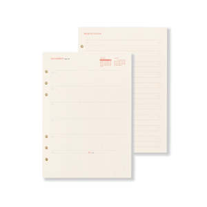 2025 Agenda Diary Binder Insert A5