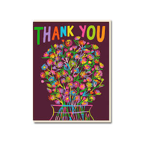 Thank You Flowers Greeting Card