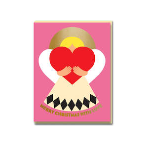 Stationery: Christmas Angel Love Greeting Card