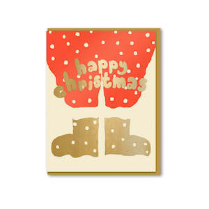 Santa's Pants Greeting Card