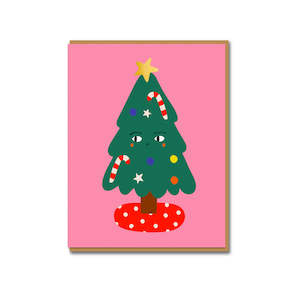 Christmas Candy Tree Greeting Card