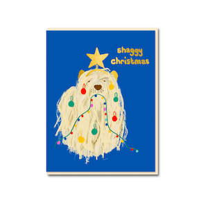 Shaggy Christmas Greeting Card