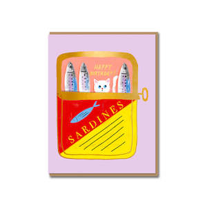 Stationery: Tinned Fish Birthday Card