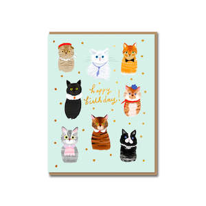 Party Cats Birthday Card