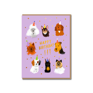 Canine Crew Birthday Card