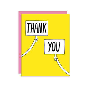 Thank you Sign Greeting Card