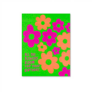 Stationery: Bloom Birthday Greeting Card