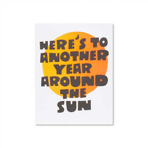 Stationery: Around The Sun Birthday Greeting Card