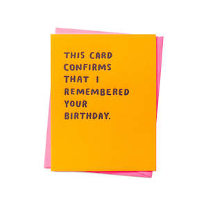 Stationery: Remembered Your Birthday