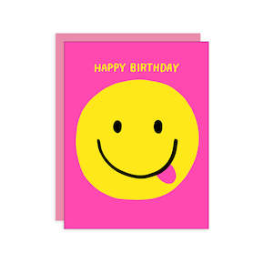 Stationery: Happy Face Birthday Greeting Card