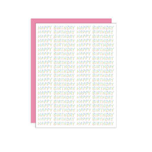 Stationery: Happy Birthday Day Pattern Greeting Card