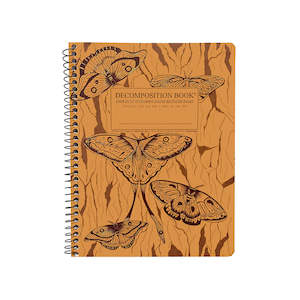 Midnight Moths Large Spiral Notebook