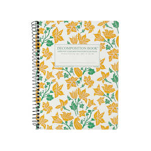 Squash Blossoms Large Spiral Notebook