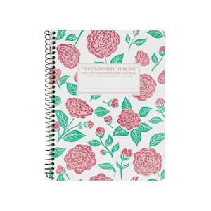 Stationery: Camellias Large Spiral Notebook