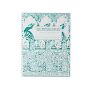 Stationery: Peacocks Large Spiral Notebook