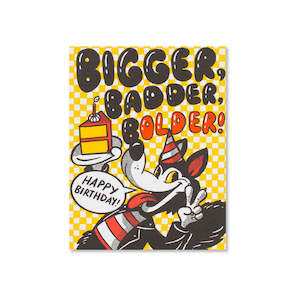 Bad Wolf Birthday Greeting Card