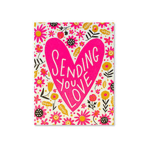 Sending Love Greeting Card