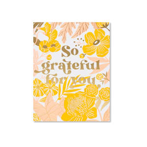 Thanks Floral Greeting Card