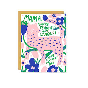 Stationery: Mama Leopard Greeting Card