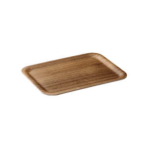 Nonslip Rectangular Tray 270mm Teak